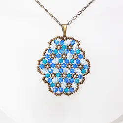 Pendant 45cm - Marissa Oval-Bronze Chain - Pendant 45cm - Laiton bronze